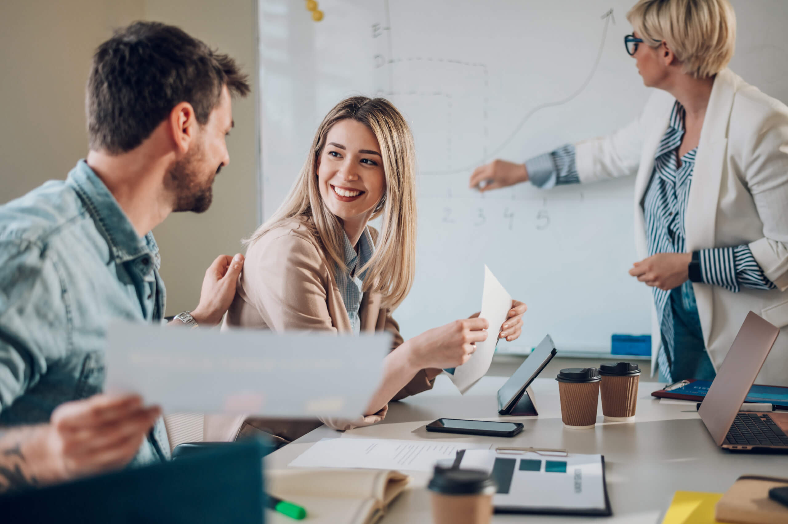 B2B sales team choosing to outsource cold calling using analytics and call scripts