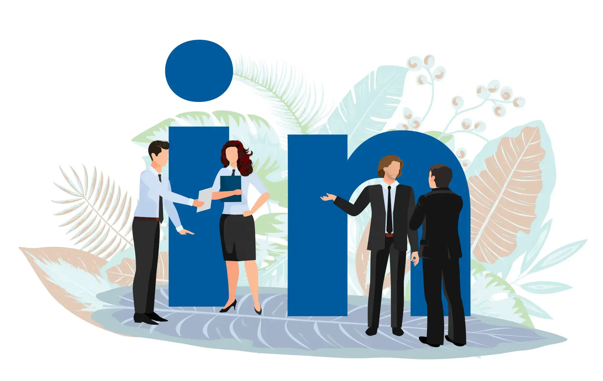 B2B marketers reviewing LinkedIn marketing strategy performance metrics on laptop dashboard