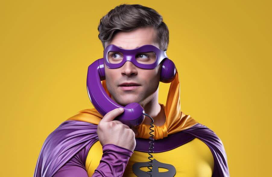 B2B sales rep making calls with CRM, cold calling in today’s digital era strategy