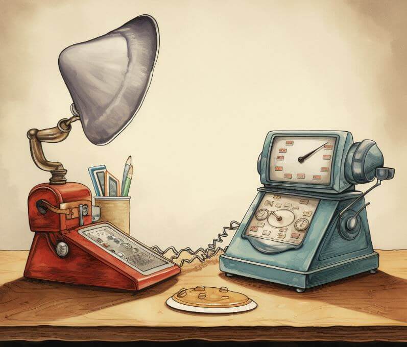 B2B sales team comparing cold calling vs email outreach metrics on laptop dashboard