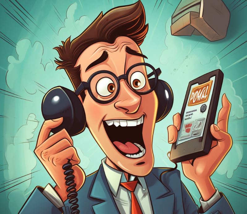 B2B rep leaving voicemail on smartphone illustrating modern sales voicemail strategy integration