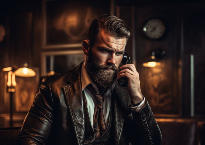 B2B sales rep reviewing scripts and metrics for cold calling in 2024 strategy