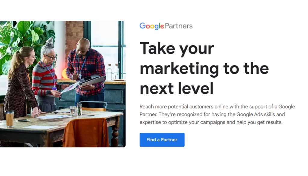 B2B marketing team reviewing best Google Ads agencies 2024 performance metrics on laptop