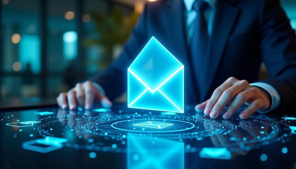 B2B marketing team using AI email customization to personalize outbound campaigns on laptop