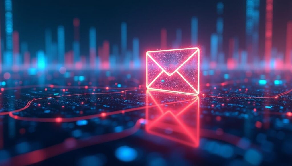 B2B marketer building AI email customization campaign using SEO intent data dashboard