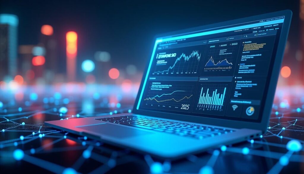 B2B team reviewing AI tools for SEO platforms and search performance dashboards for 2025