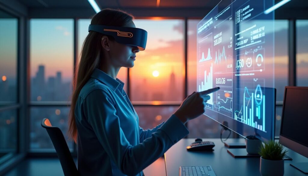 B2B sales rep using AI for cold calling to prioritize leads and follow up