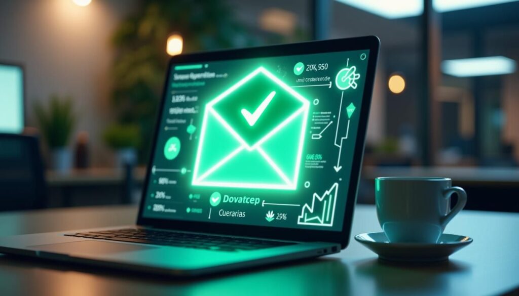 B2B sales team improving inbox placement with SEO-optimized emails and authentication settings