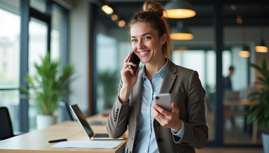 B2B SDR making outbound call while applying best practices to avoid spam likely labels