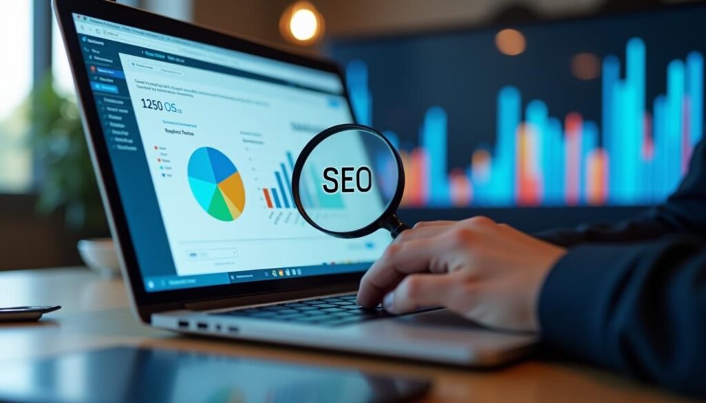 B2B marketer reviewing A/B testing SEO titles results to boost organic CTR and pipeline