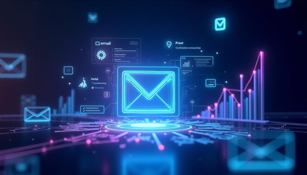 B2B email marketing team reviewing campaign benchmarks and deliverability dashboard for 2025