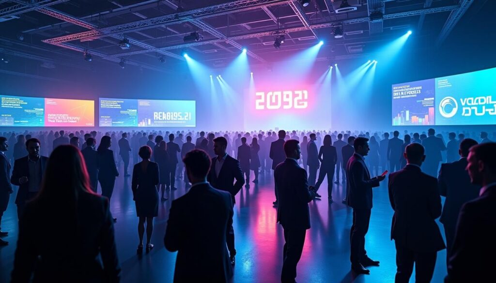 Sales team planning B2B event marketing strategies to boost 2025 conference lead flow