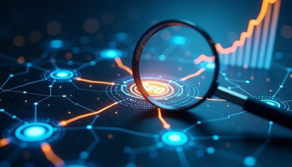 B2B sales team reviewing analytics showing the role of SEO in B2B lead generation