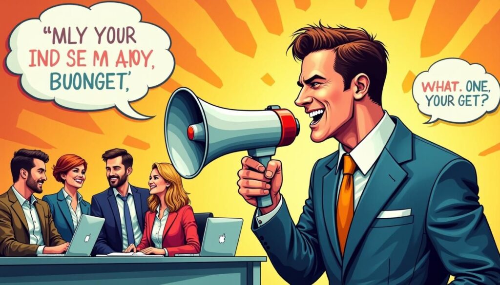 Sales rep crafting witty cold email, using humor in B2B lead generation outreach
