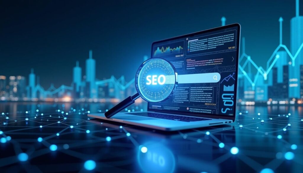 B2B team using SEO analytics dashboard for B2B list building and lead discovery
