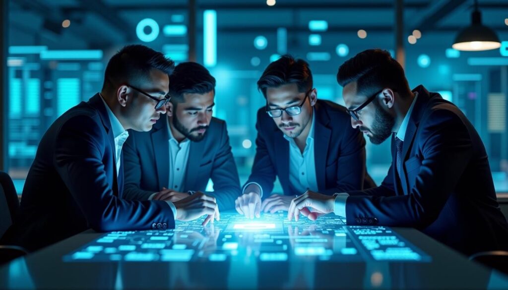 B2B sales team reviewing AI integrations dashboard in CRMs for B2B sales 2025