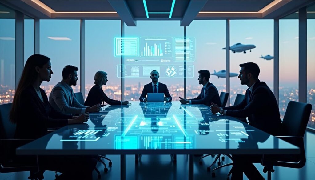 Best practices for B2B sales success in 2025 shown on sales dashboard meeting