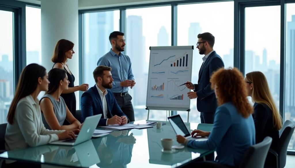 Leadership coaching a high-performance B2B sales team to build scalable revenue pipeline
