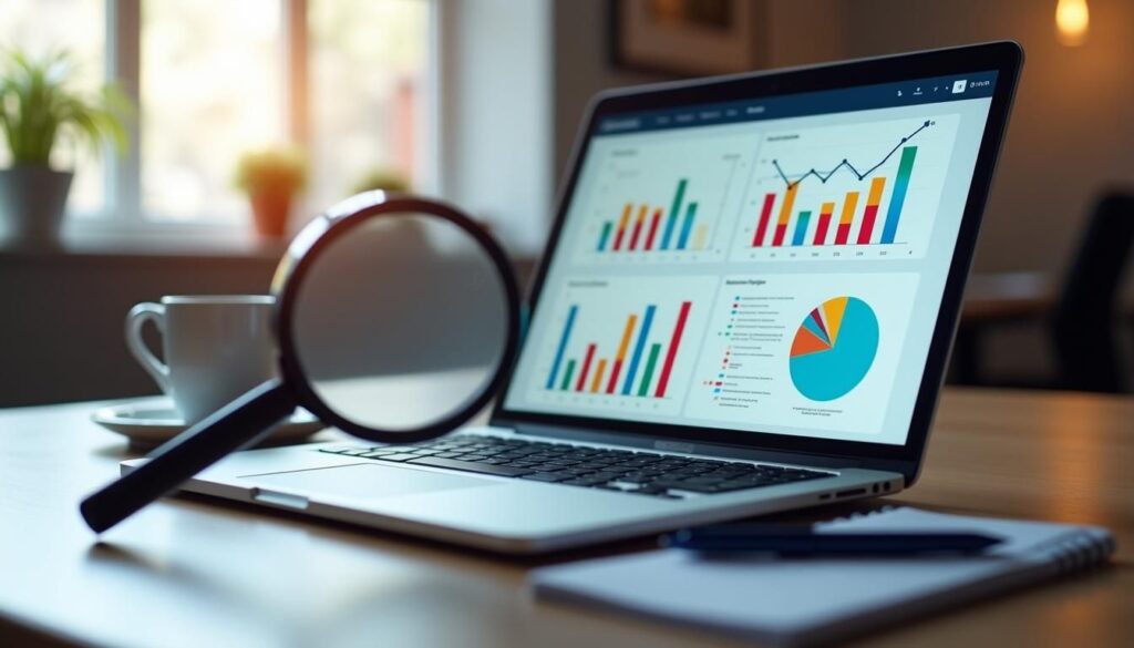 Sales team using Ahrefs to optimize B2B email campaigns with SEO insights dashboard