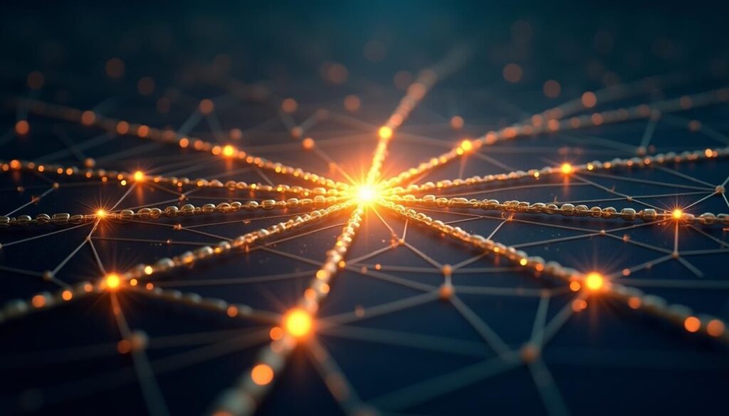 B2B marketers reviewing backlinking strategies and authority-building results on analytics dashboard