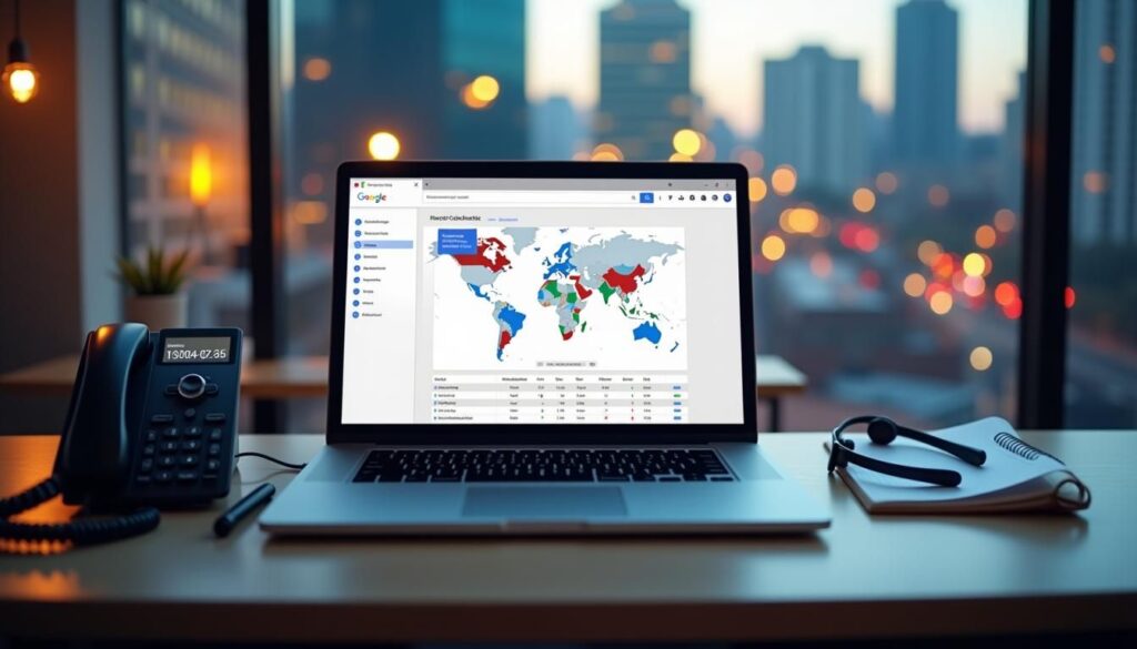 Google Search Console tips for cold call campaigns shown on B2B sales dashboard