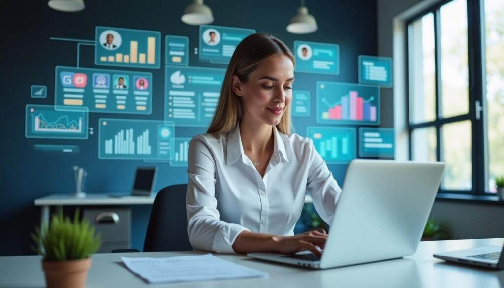 B2B sales team reviewing dashboard while hiring a CRM admin to boost adoption