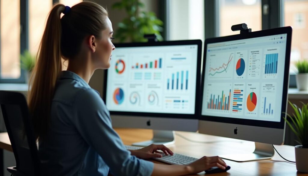 Hiring a CRM admin optimizing sales workflows and cleaning data on CRM dashboard