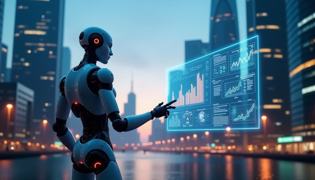 B2B team using AI dashboard to optimize outreach with lead generation agencies in 2025