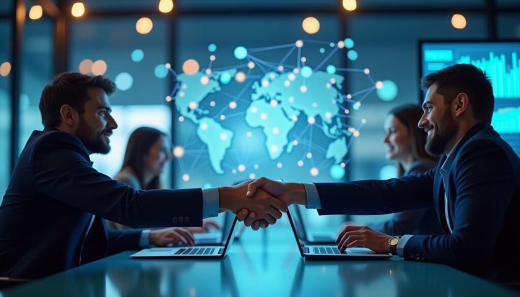 B2B sales team reviewing pipeline results from outbound lead generation outsourcing partner
