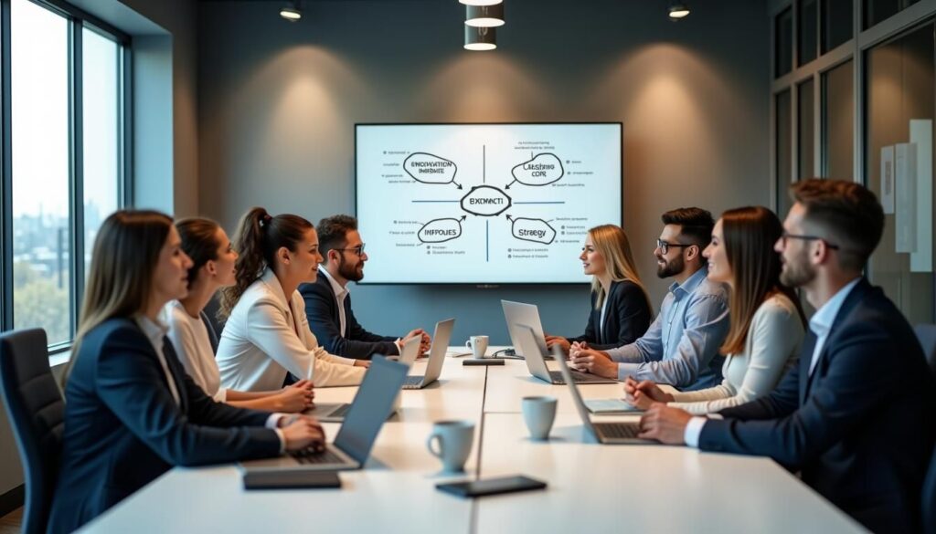 Meeting setting companies team reviewing outbound cadence metrics to boost show rates