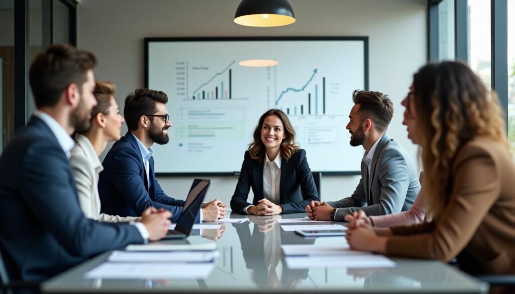 B2B sales team reviewing pay-per-meeting models contract terms and qualified meeting targets
