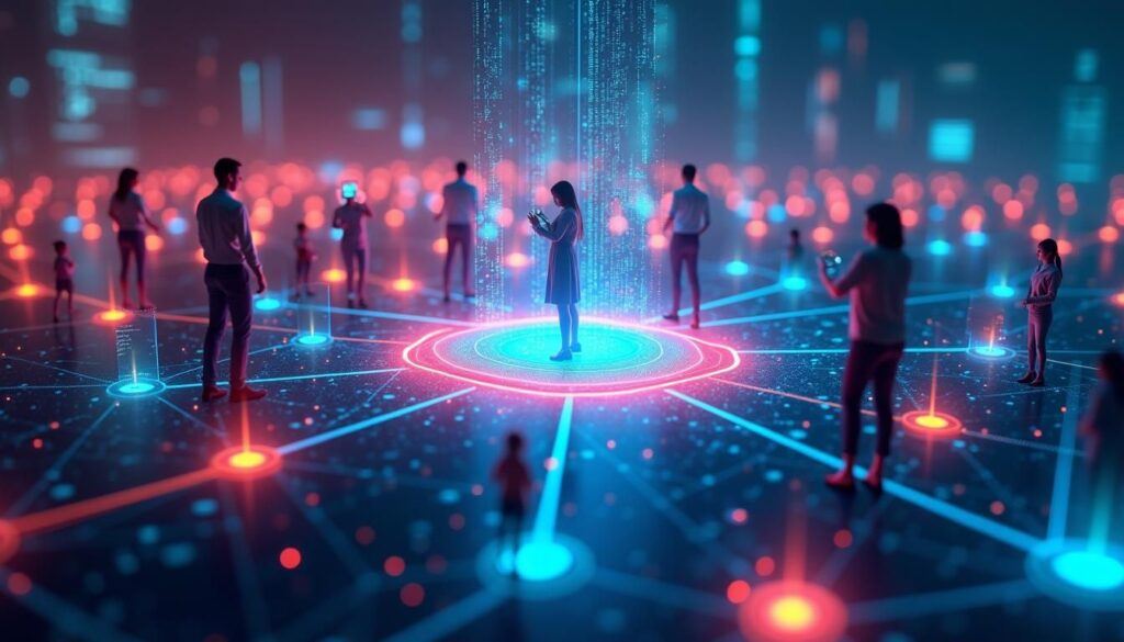 B2B sales team using AI and data dashboards for personalization at scale outreach