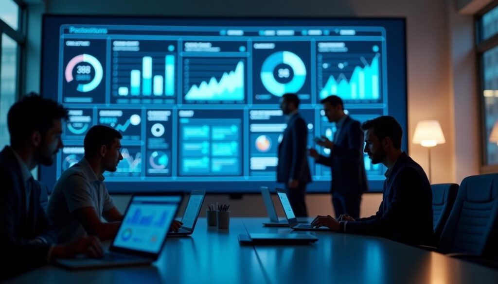 B2B revenue team using comprehensive sales platform dashboard to streamline outreach and CRM