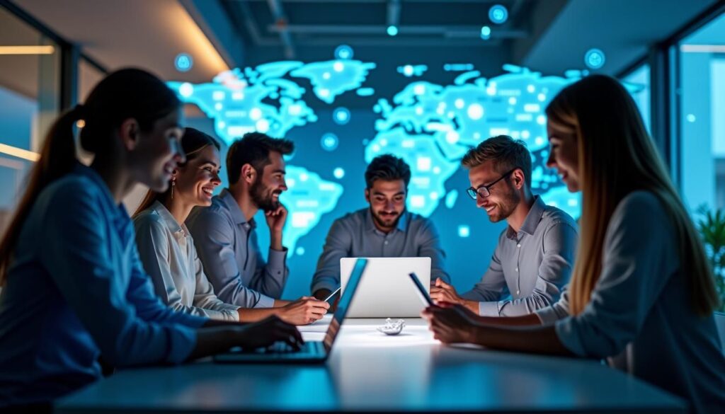 B2B sales leader reviewing pipeline dashboard illustrating sales outsourcing to scale SDR team